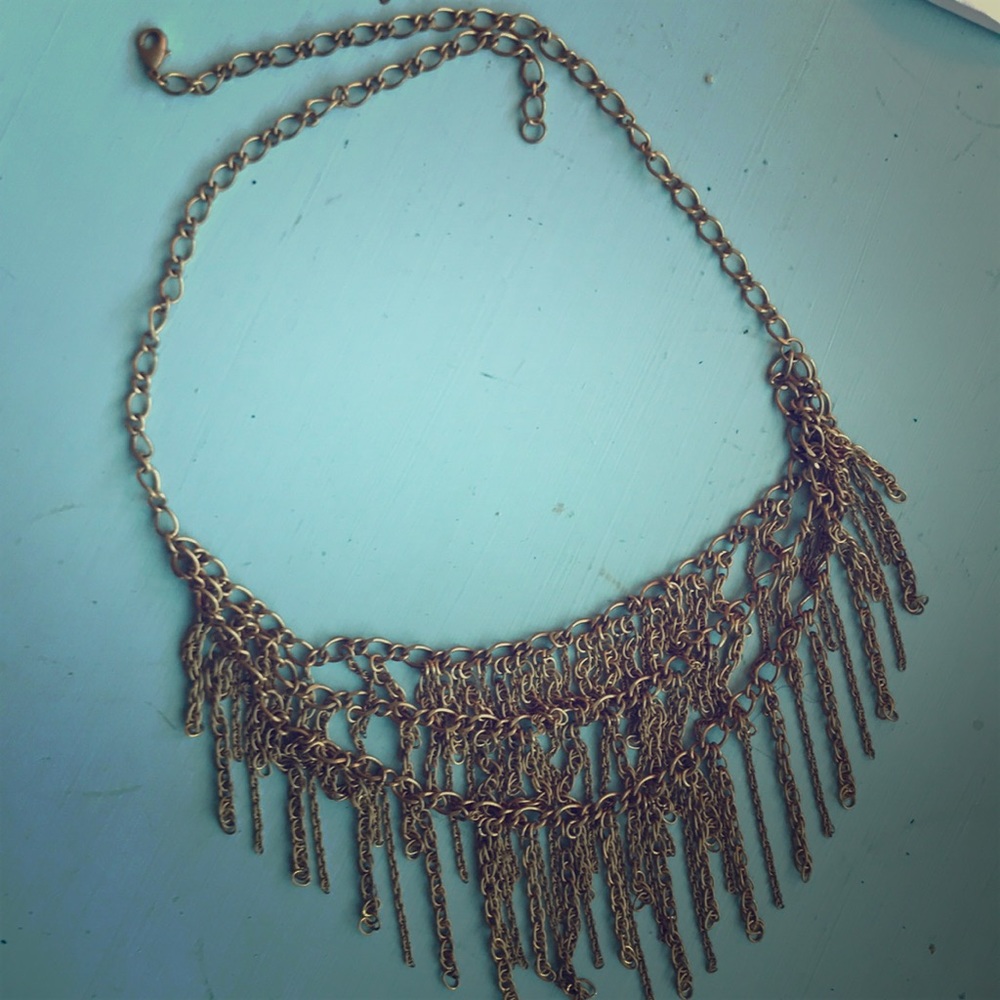 Gold chain necklace